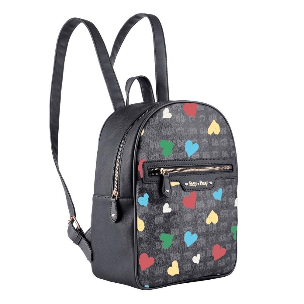 Bolsa De Costas Mochila Betty Boop Bp2905 Preto E Colorido