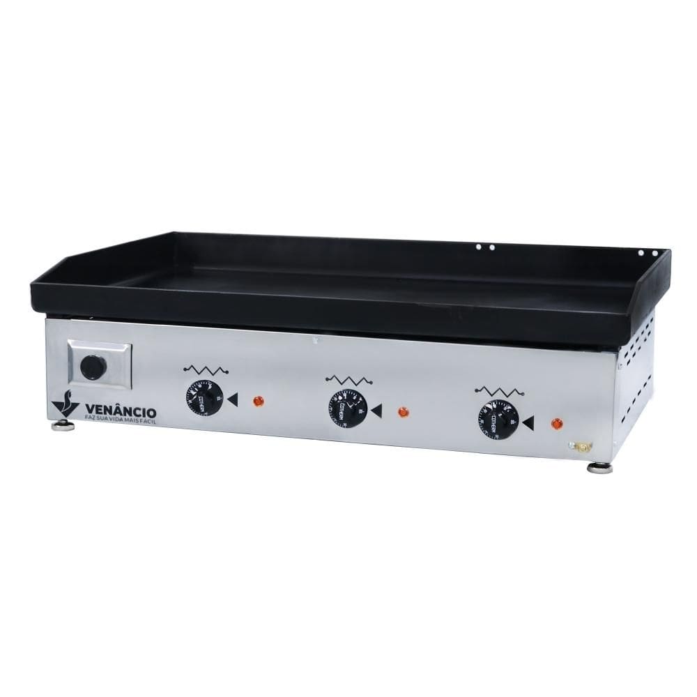 Chapa Bifeteira Elétrica 80cm Venâncio Deguste Luxo 4,76mm de Espessura 220V CE80-49813