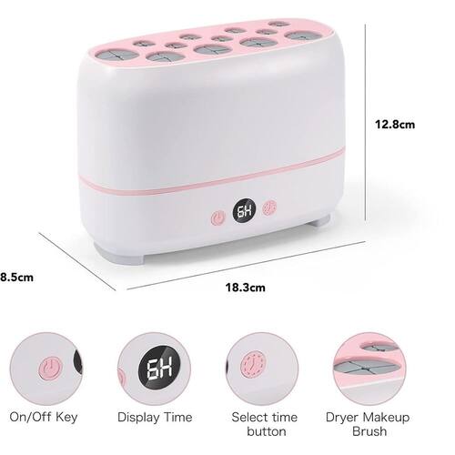 Maquina Secador Eletrico Pincel de Maquiagem Automatico Extra