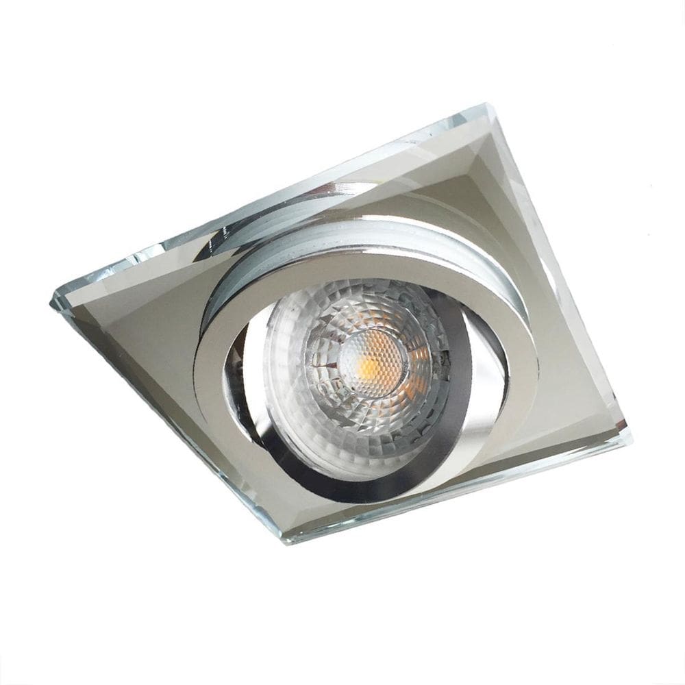 7 Spot De Cristal Embutir Direcionavel Espelhado Bet09