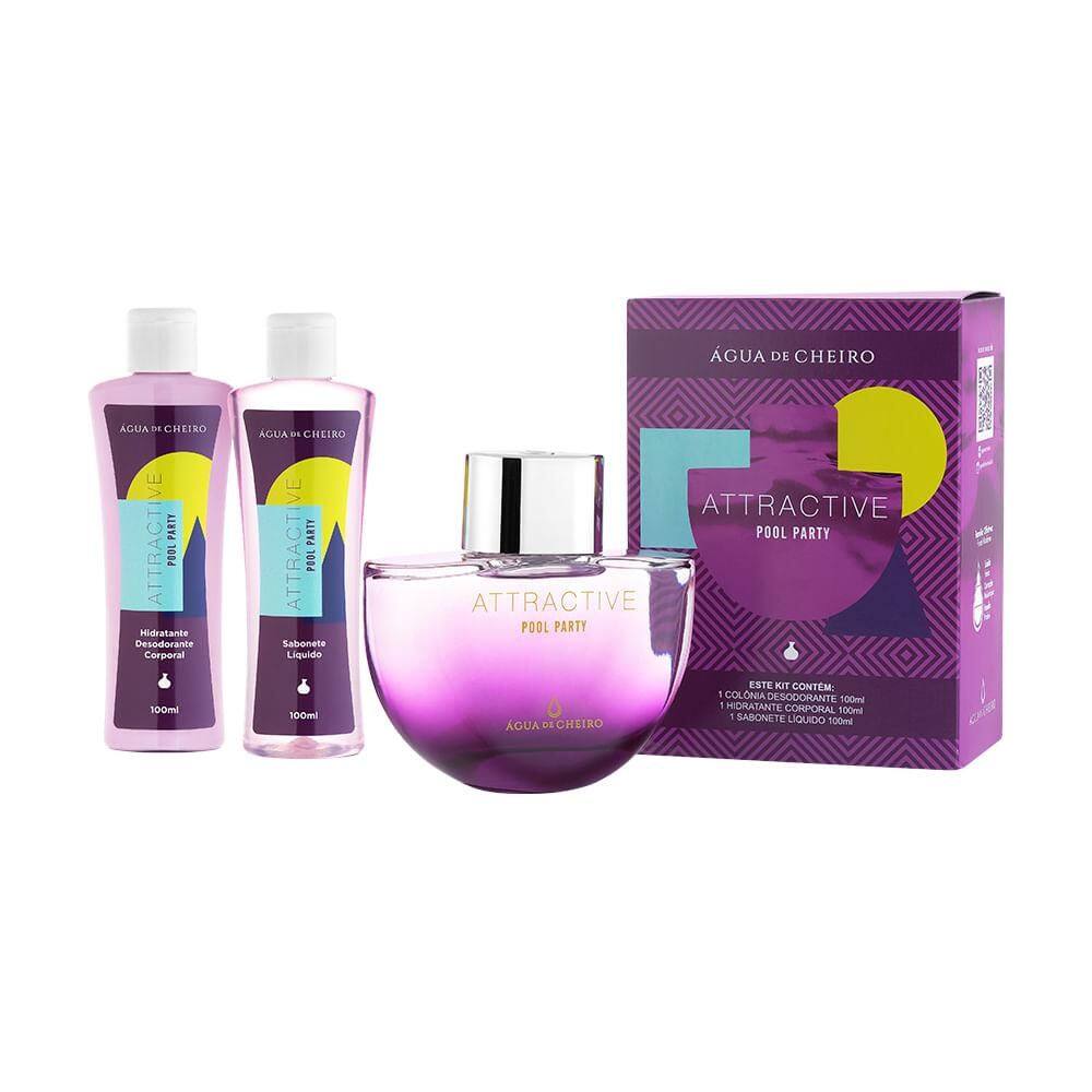 Kit Attracttive Pool Party Feminino (3 produtos)