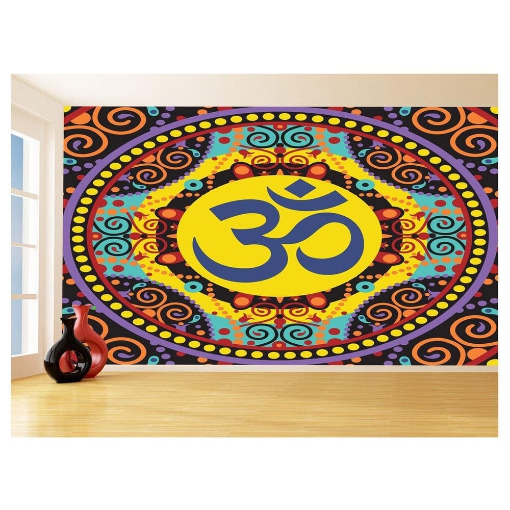 Papel De Parede 3D Relax Mandala Meditação Om 3,5M Rlx097