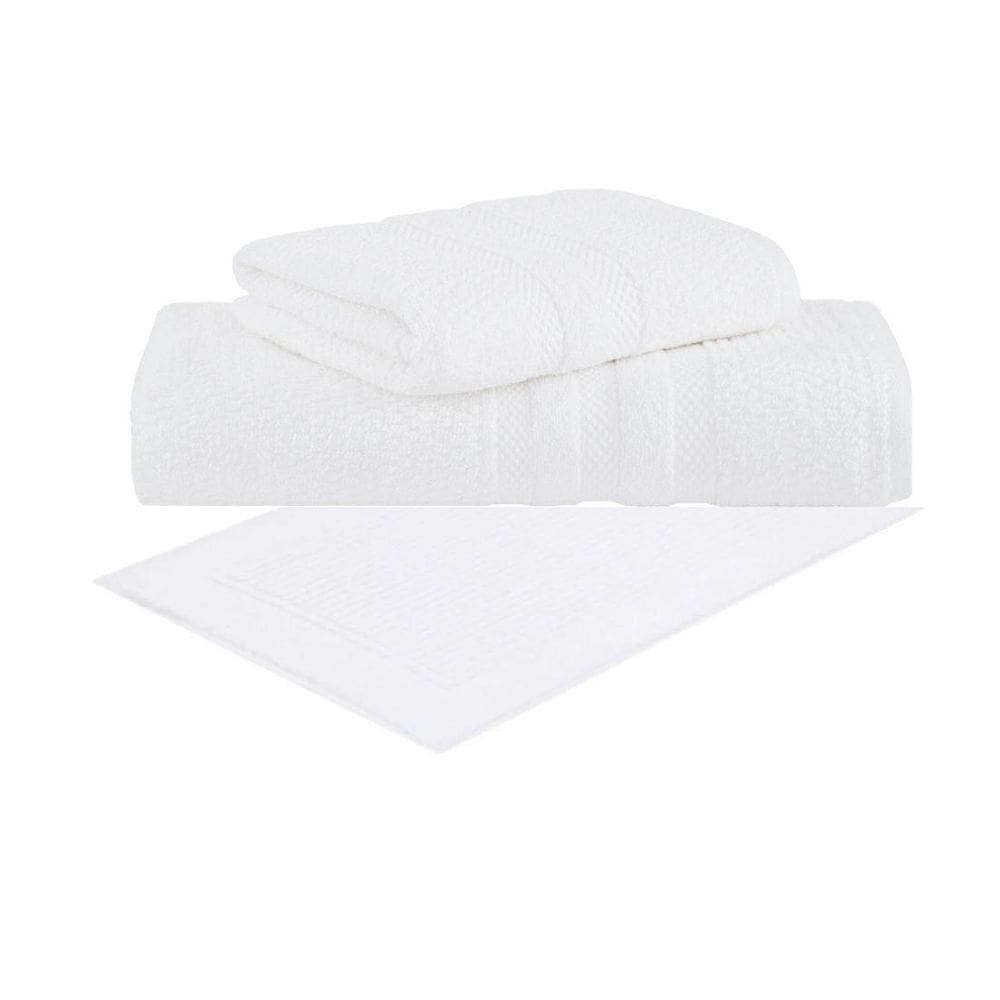 Kit Toalha Banho Rosto Piso 3 Pçs Vanilla Extra Soft
