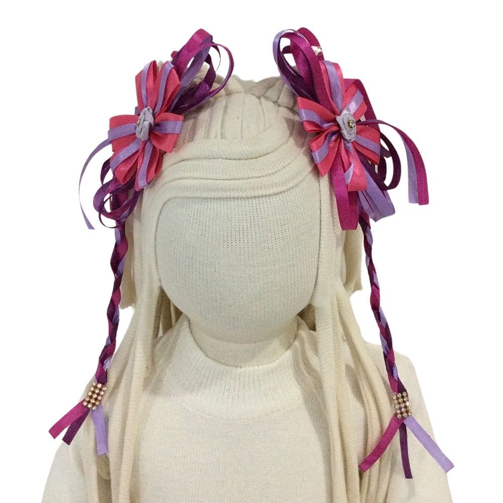Trança presília cabelo caipira junina Gugudada colorida