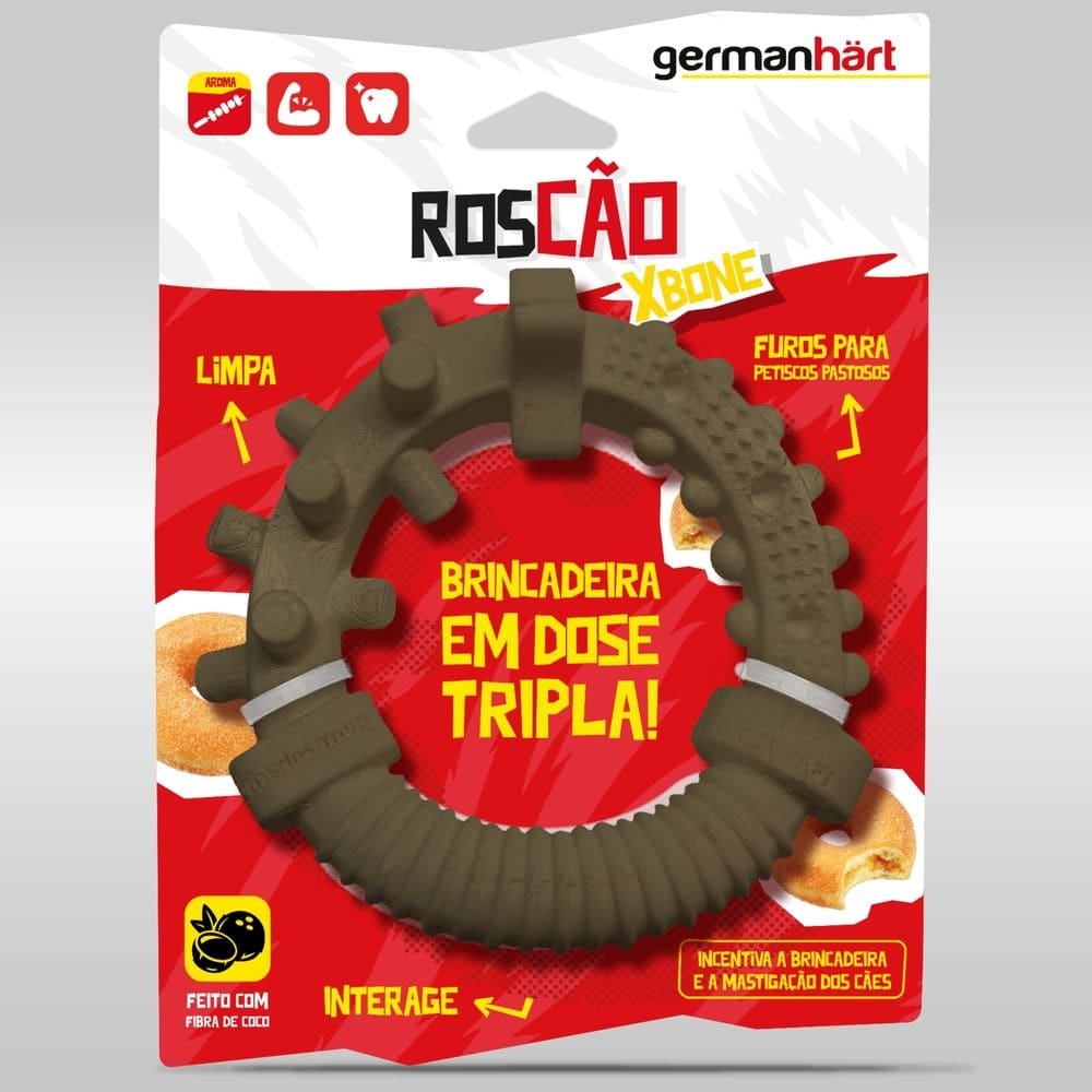 Brinquedo Roer Roscão Xbone Germanhart Mordedor Circular Para Cães