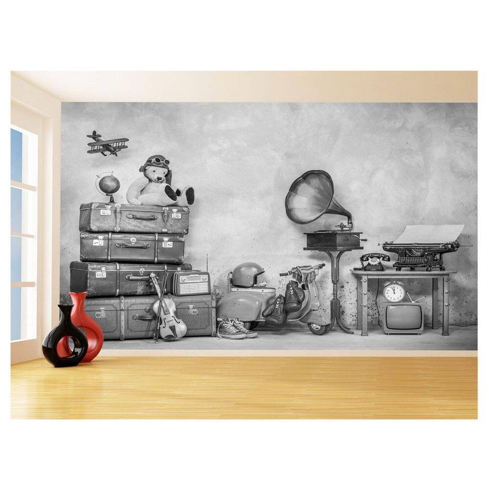 Papel De Parede Musica Gramofone Vitrola Retrô 3,5M Mus60