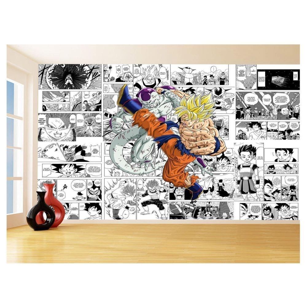 Papel De Parede Dragon Ball Goku Página Manga 3,5M Dbz637