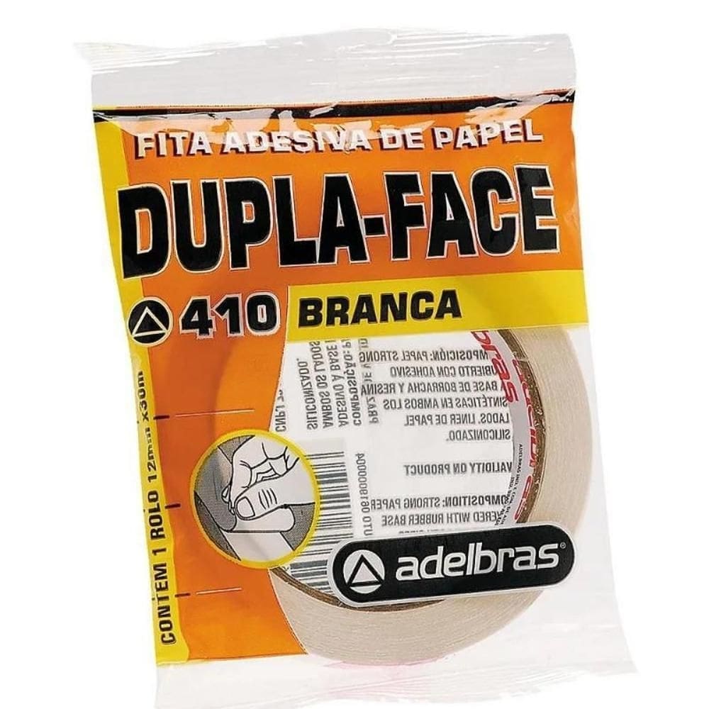 Fita Adesiva Dupla Face 18Mm X 30M - Adelbras