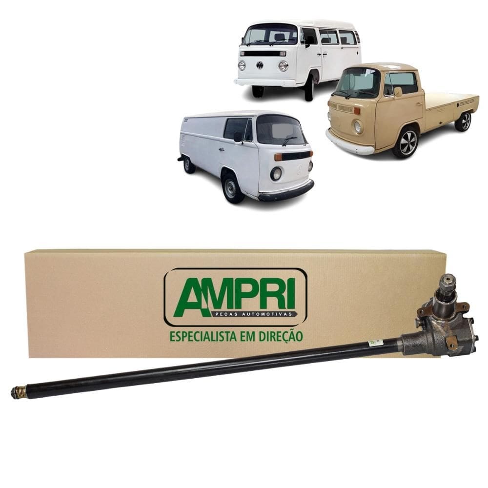 Cx Direcao Mecanica Nova Vw Kombi/Kombi Furgao/Kombi Pick Up - Todas 1972 A 1983 - Encaixe Do Volante Com Chaveta