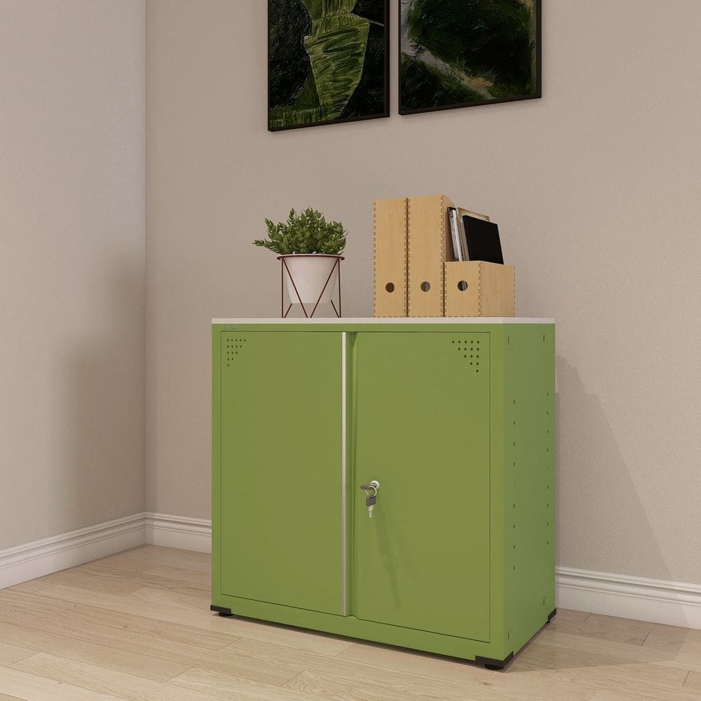 Armário de Aço 2 Portas AP406SL Verde Miró