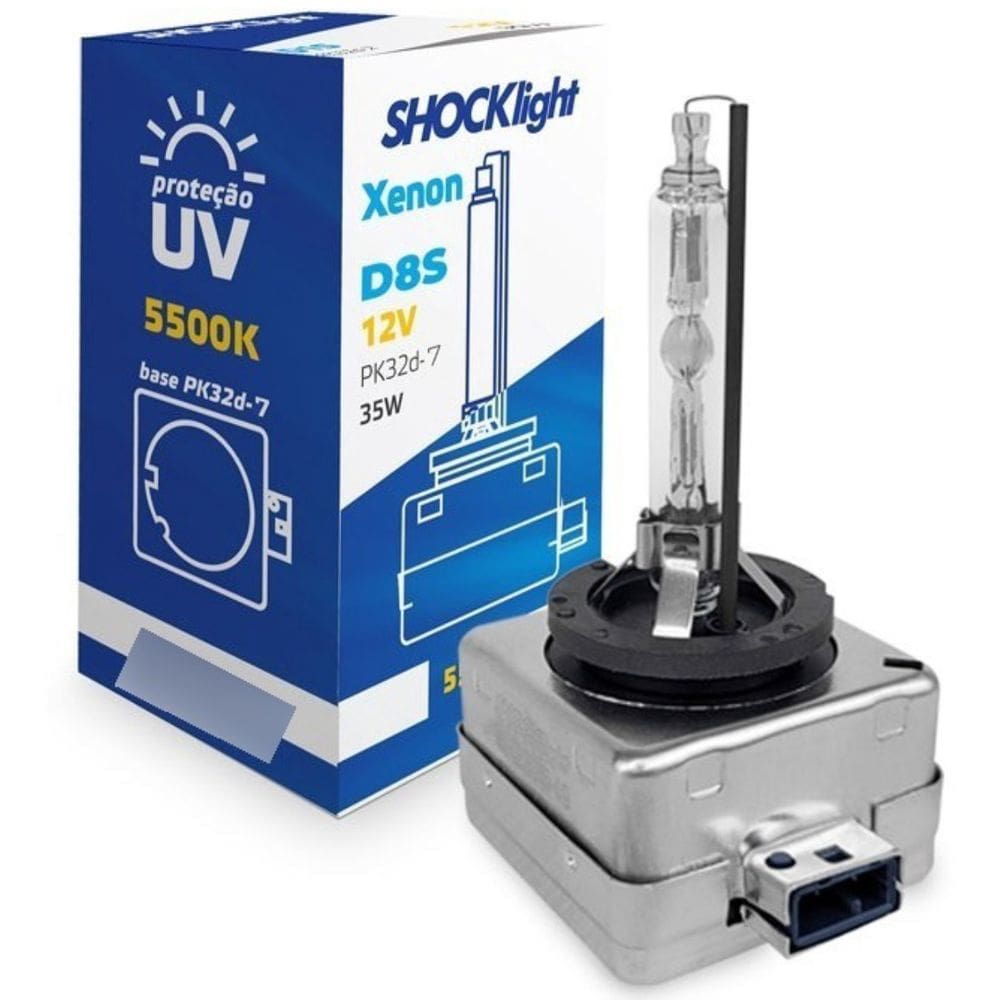 Lâmpada Xenon D8S 5500K 35W 12V - SLX5-D8S