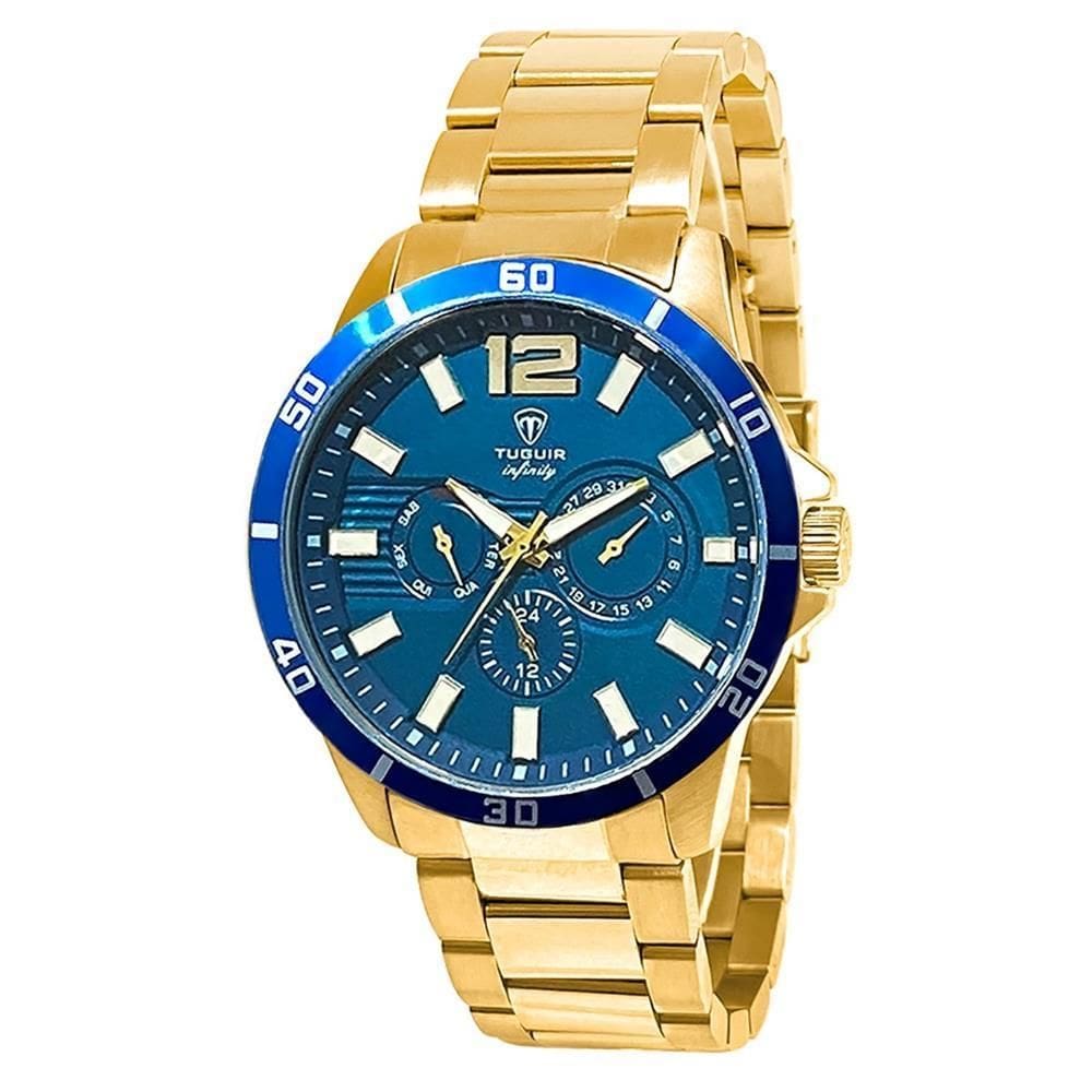 Relógio Tuguir Masculino Ref: 6116C Tgi37039 Multifunção Aço