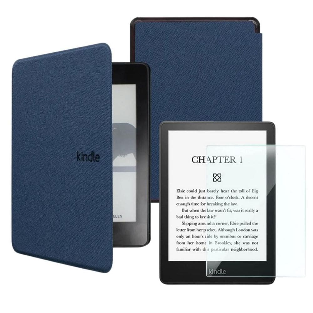 Capa Para Kindle 11 Geração Interior De Camurça + Película