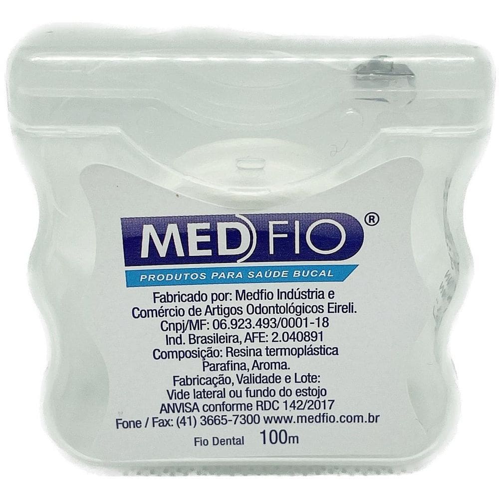 Kit 20 Fio Dental 100 Metros Cada Aroma Menta Encerado