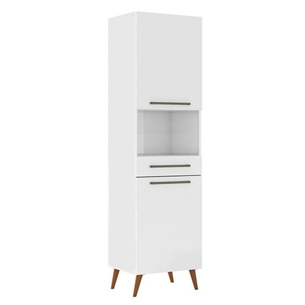 Paneleiro para Micro-ondas Favorita Branco Lacca – Zanzini