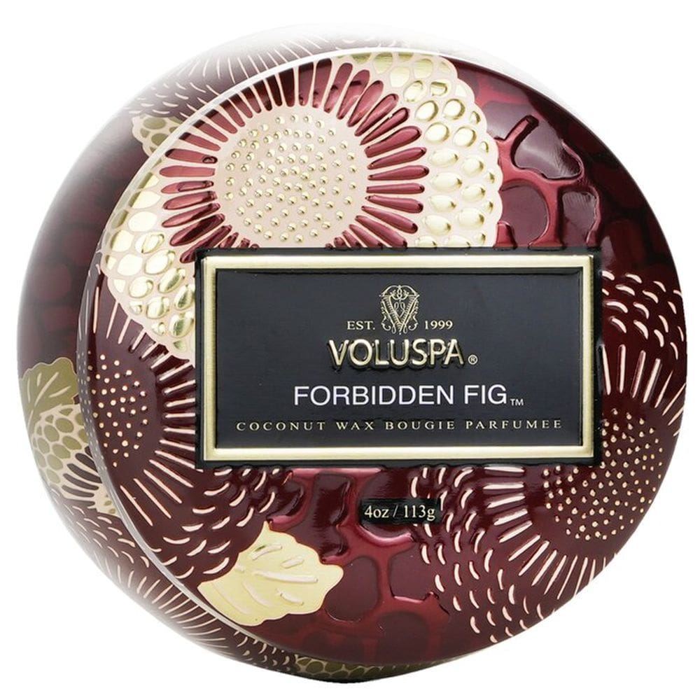 Vela Voluspa Fidden Fig Mini Tin: 25h de tempo de queima