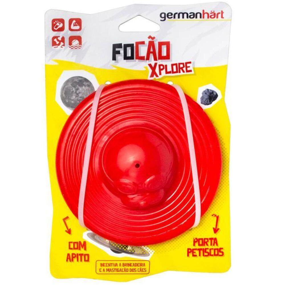 Brinquedo Focão Xplore Germanhart Disco Voador Recheavel Dispense de Ração e Petiscos Para Cães