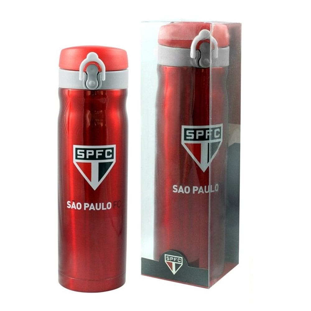 Garrafa Térmica São Paulo Inox Pressão 450 Ml