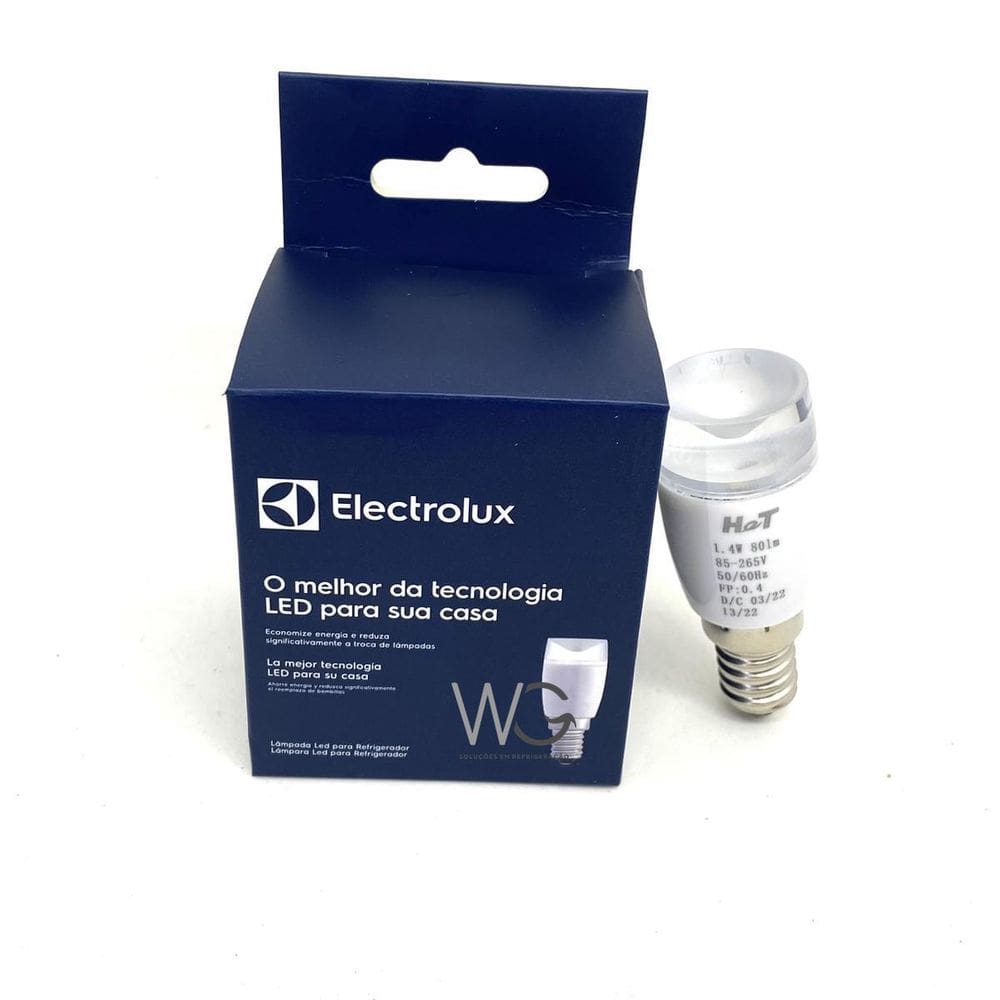 Lâmpada led bivolt todas geladeiras eletrolux 1,4w