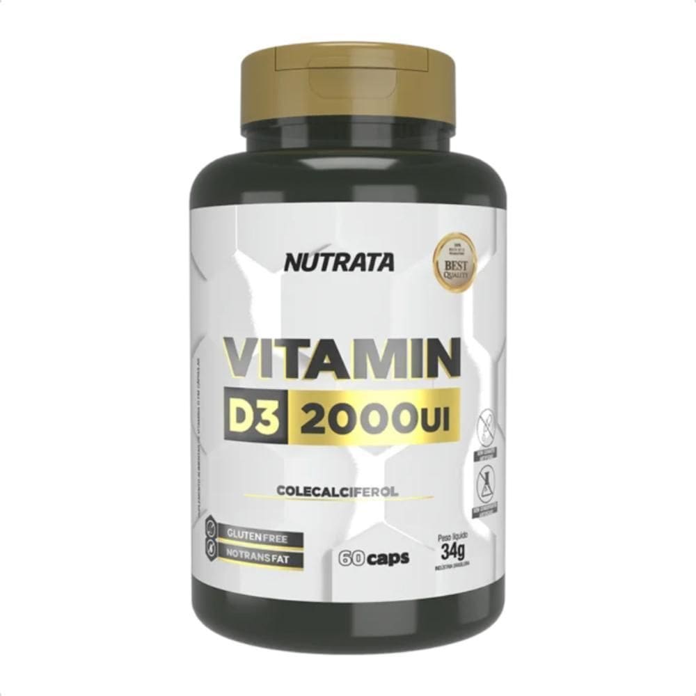 Vitamina D3 2000Ui 60 Capsulas Nutrata Sabor:Natural