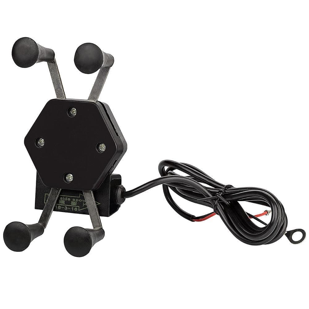 Suporte carregador usb para celular gps moto universal