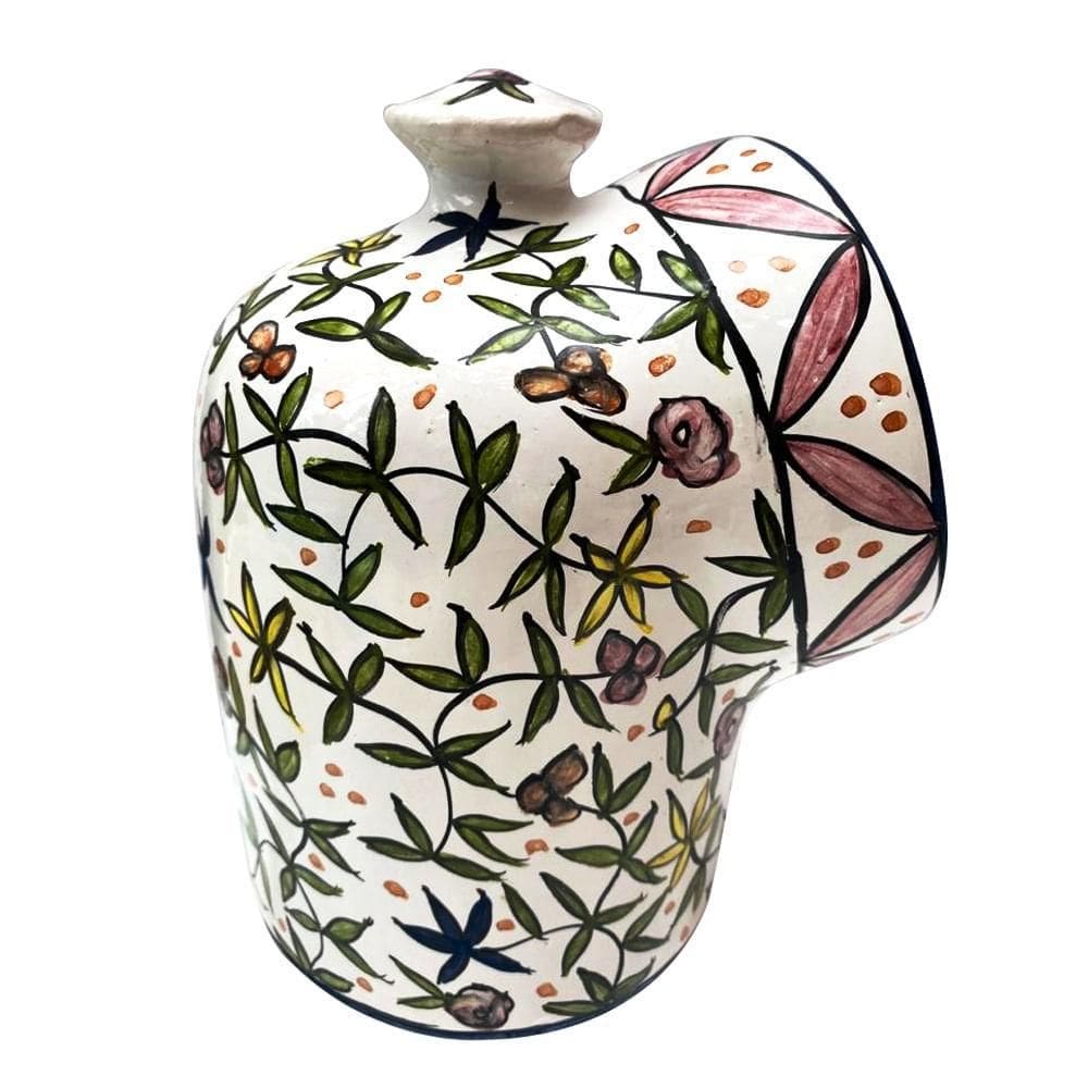 Saleiro boca m tema acoriano ceramica pintada a mao gourmet