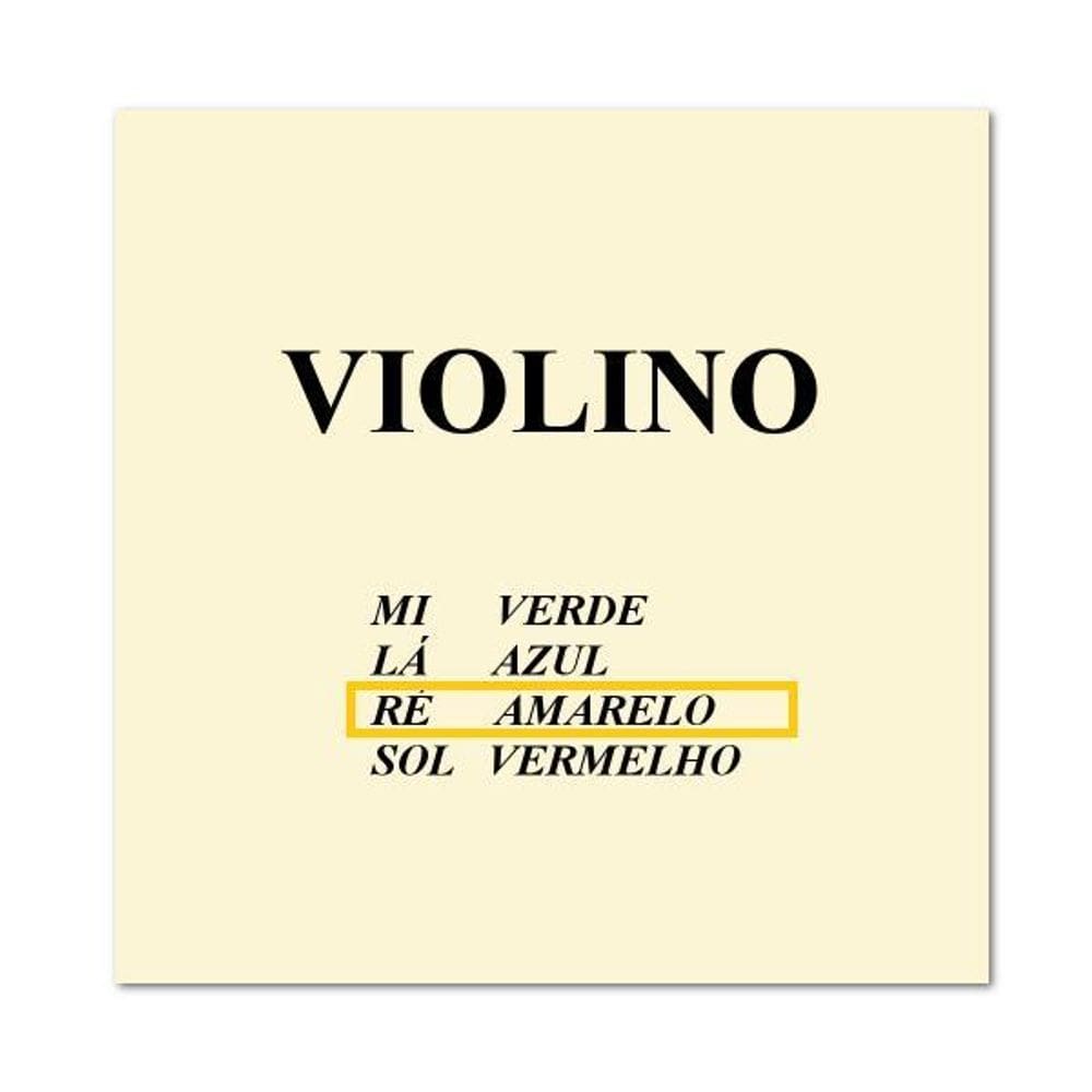 Corda avulsa m calixto violino 4/4 ré tradicional nylon