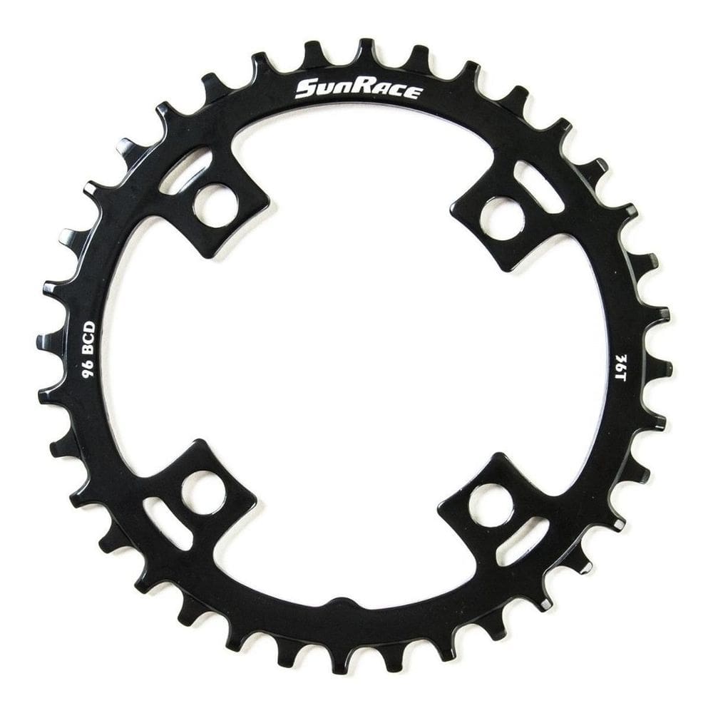 Coroa sunrace narrow wide single bcd 96mm 36d bike mtb aço