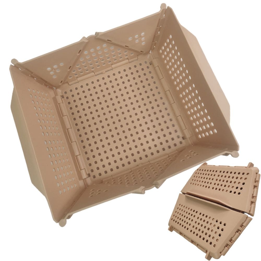 Cesta Secar Frutas Verduras Vegetais Dobravel Escoador Alimentos Lava Escorre Porta Objeto Organizador Cozinha Copa Pia Fruteira