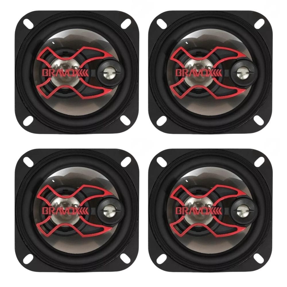 Kit 4 Alto Falante Bravox B3x40x 160 Wrms 4 Ohms Triaxial 4P