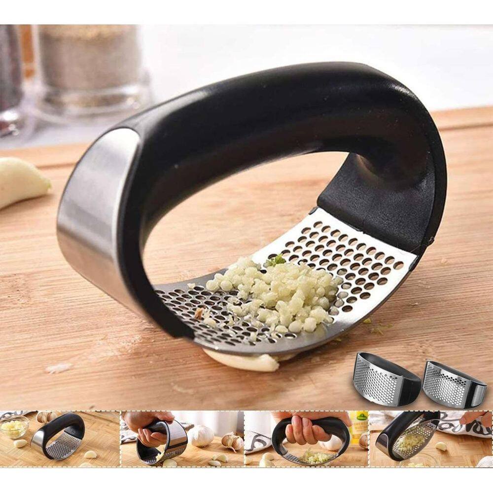 Espremedor amassador de alho inox - valecom