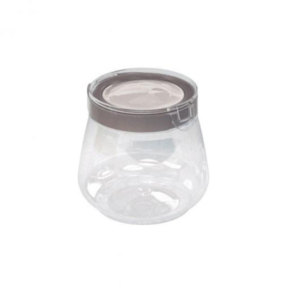 Pote hermético 1,1l flip cinza  plasútil