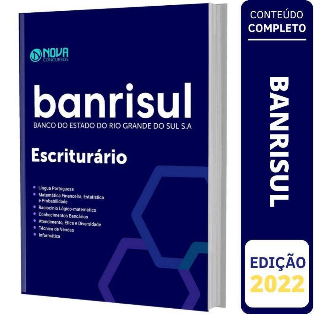 Apostila concurso banrisul - escriturário do banrisul