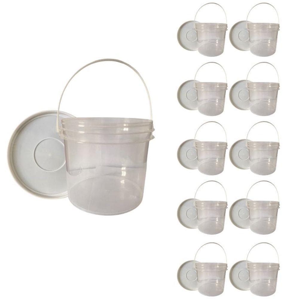 Galão 2.2L Transparente Transparente - 10 Pçs