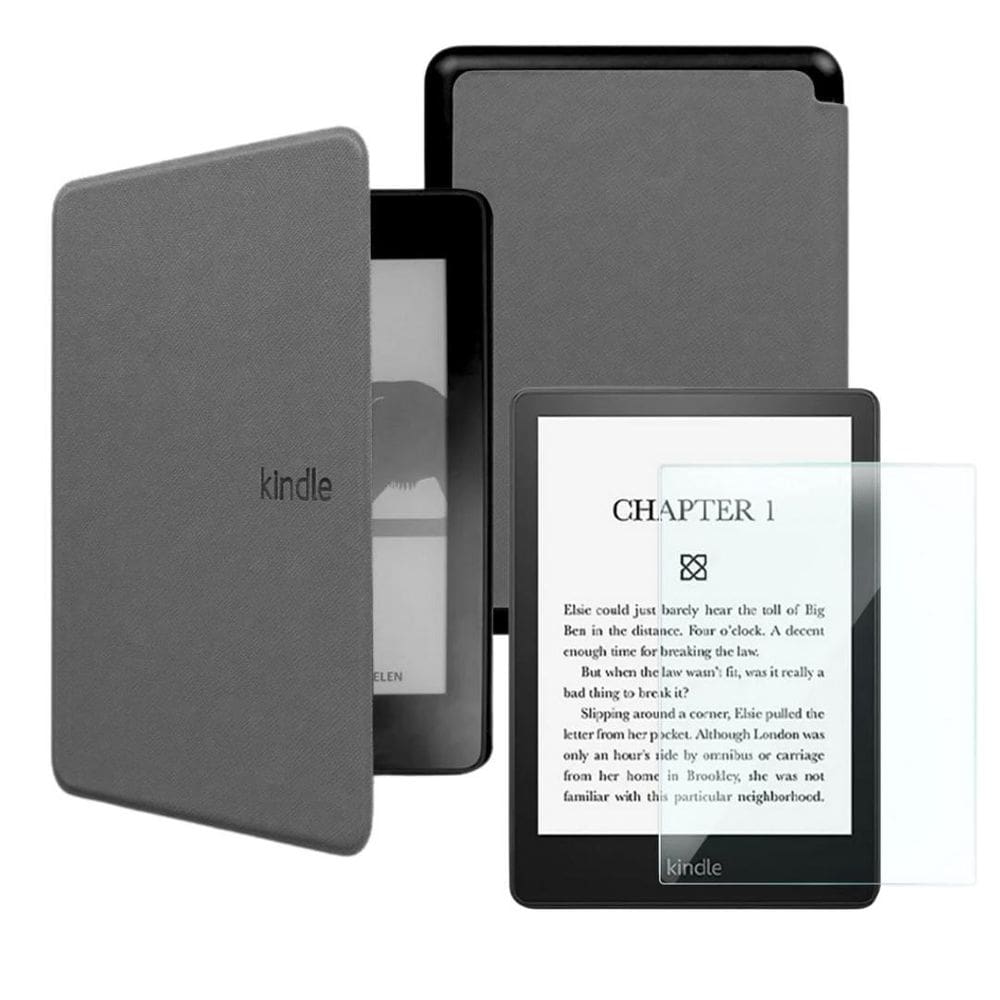 Capa Para Kindle 11 Geração Interior De Camurça + Película