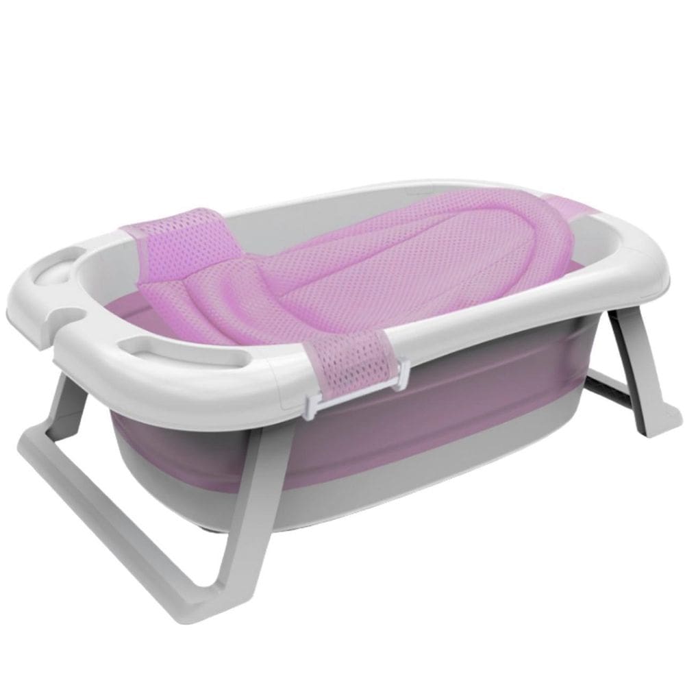 Banheira Bebe Dobrável Portátil Medidor Temperatura E Rede