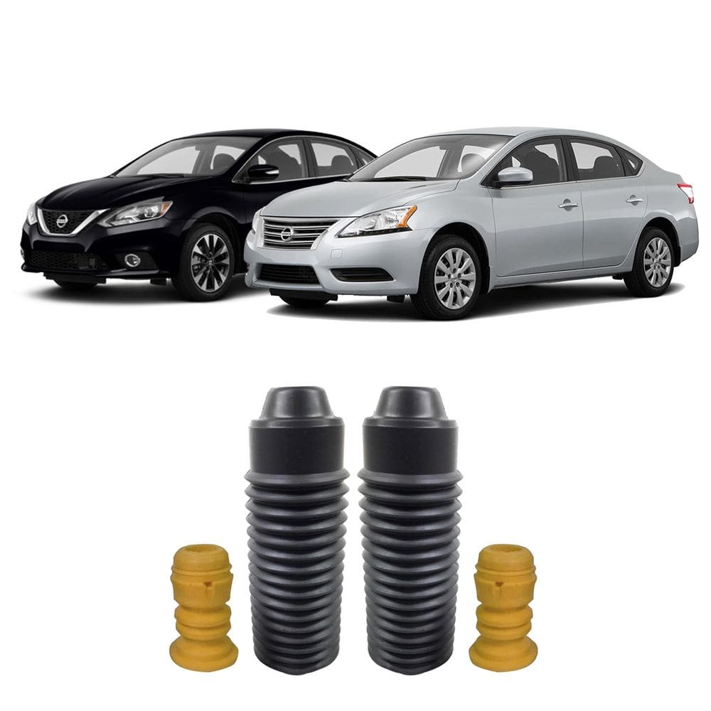 Kit 2 batente + coifa amortecedor dianteiro sentra 2014-20