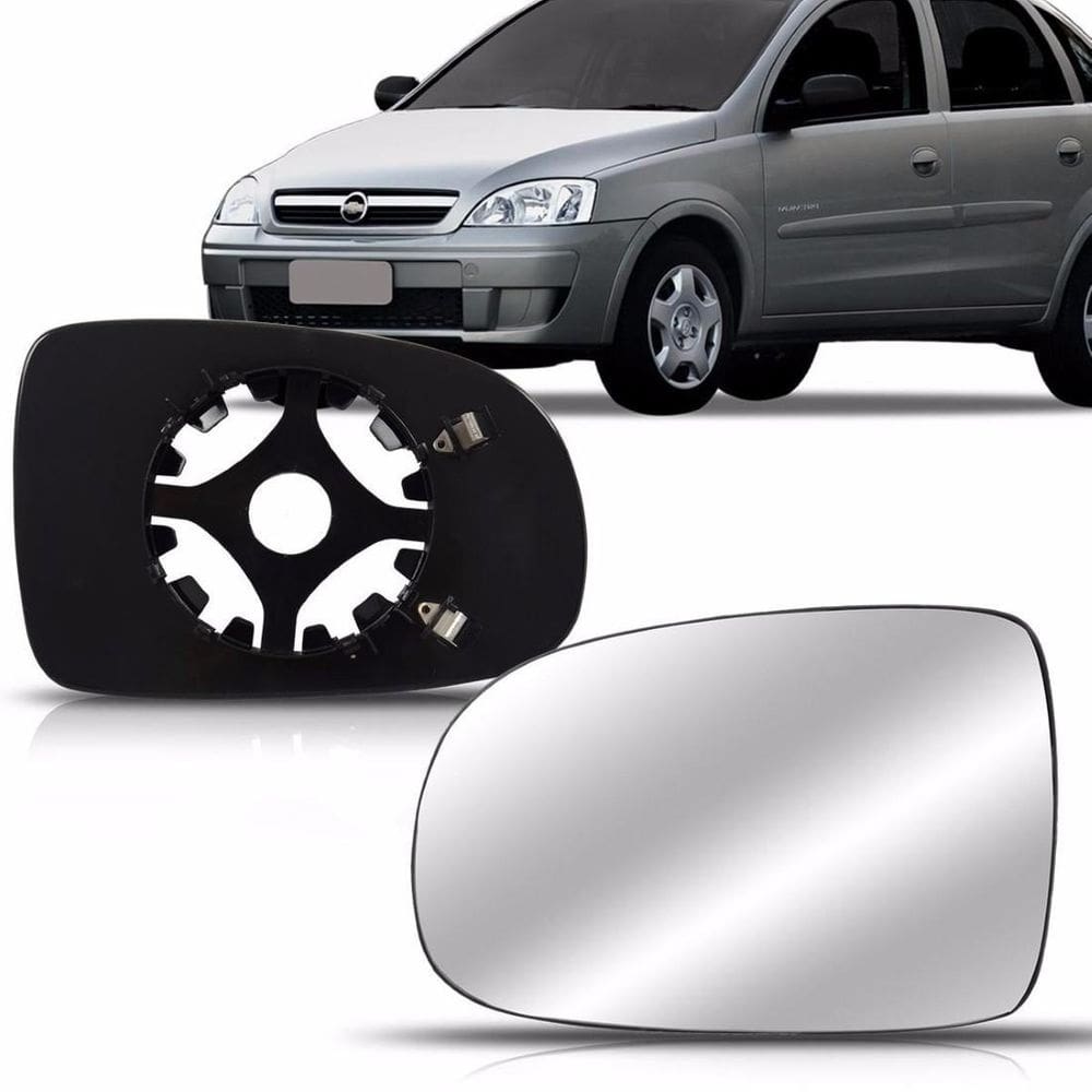 Lente retrovisor com base corsa montana 2003 a 2009