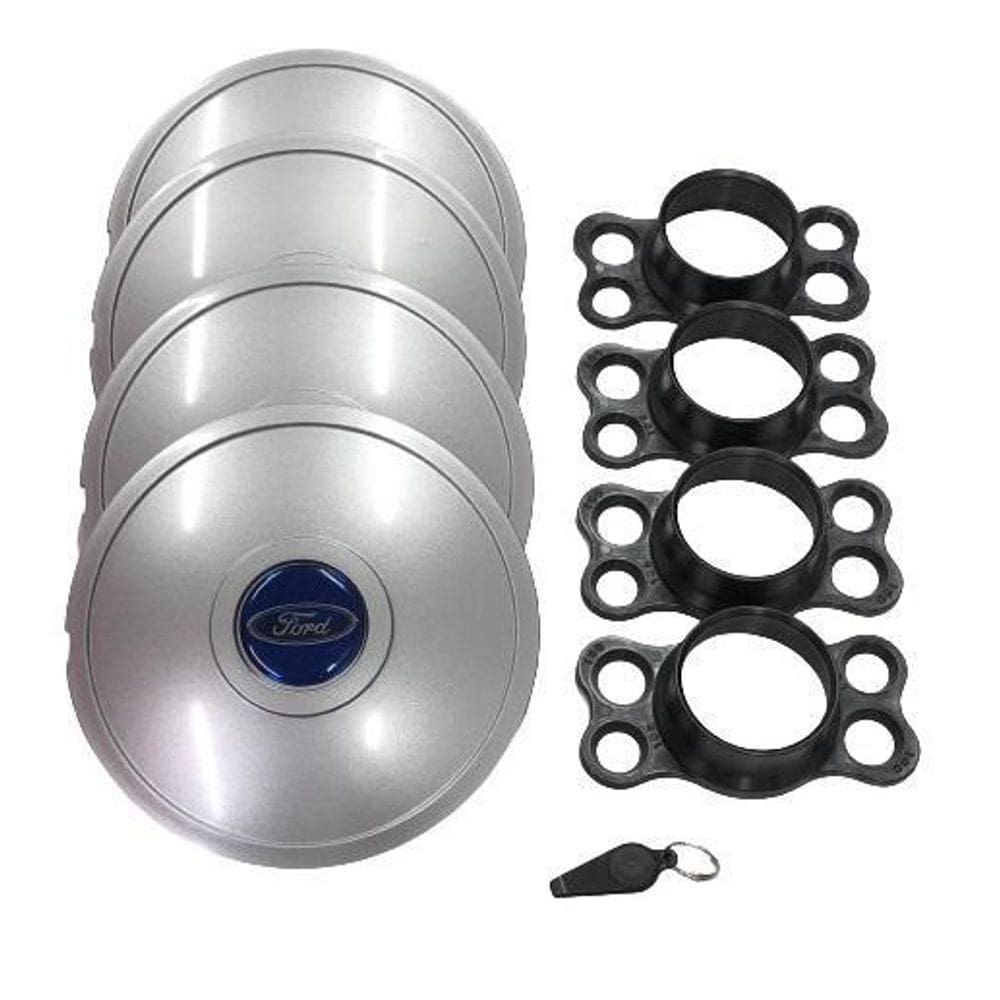 Calotas miollo ford courier aro 14 2002/12 tradicional prata