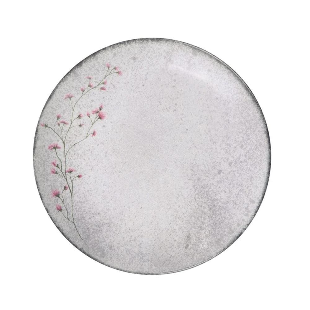 Prato Fundo 21Cm Porcelana Decorada Floralis Tramontina Sopa