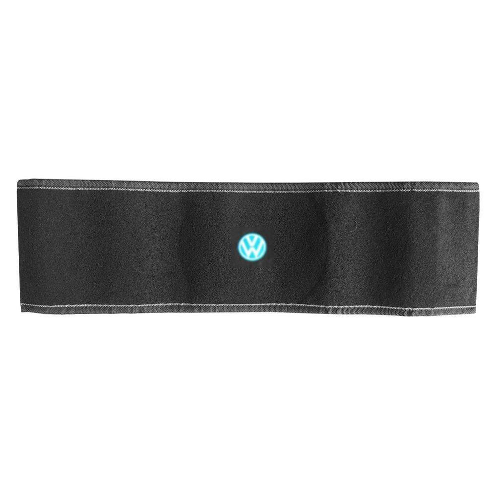 Tapete Carpete Preto Tunel Traseiro Central Logo Vw Bordado