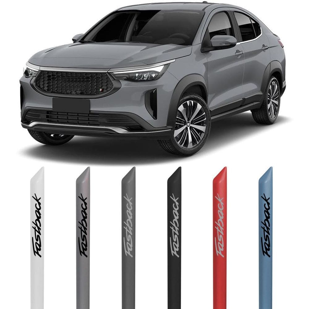 Jogo friso lateral pintado fastback 2022 em diante cinza str