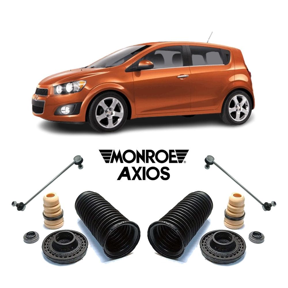 2 kit suspensão dianteira + bieleta gm sonic 2014
