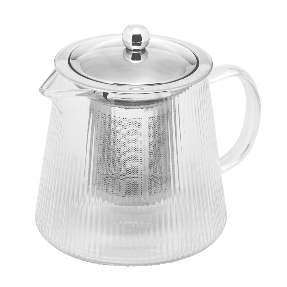 Chaleira de Vidro Borossilicato com Difusor de Aço Inox Lines 750ml - Wolff