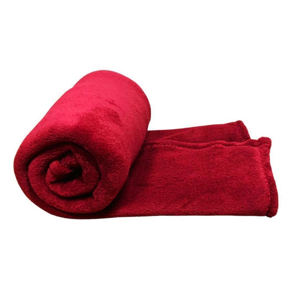 Manta pet fleece cor vermelha