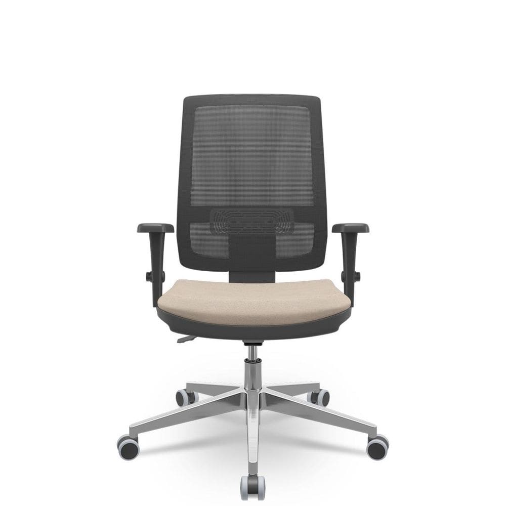 Cadeira brizza tela 3d backplax aluminio - poliéster