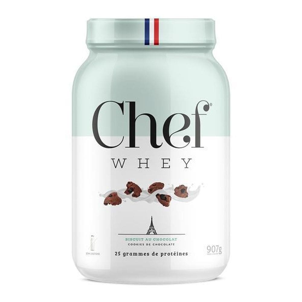 Chef whey protein zero lactose cookies chocolate 907g