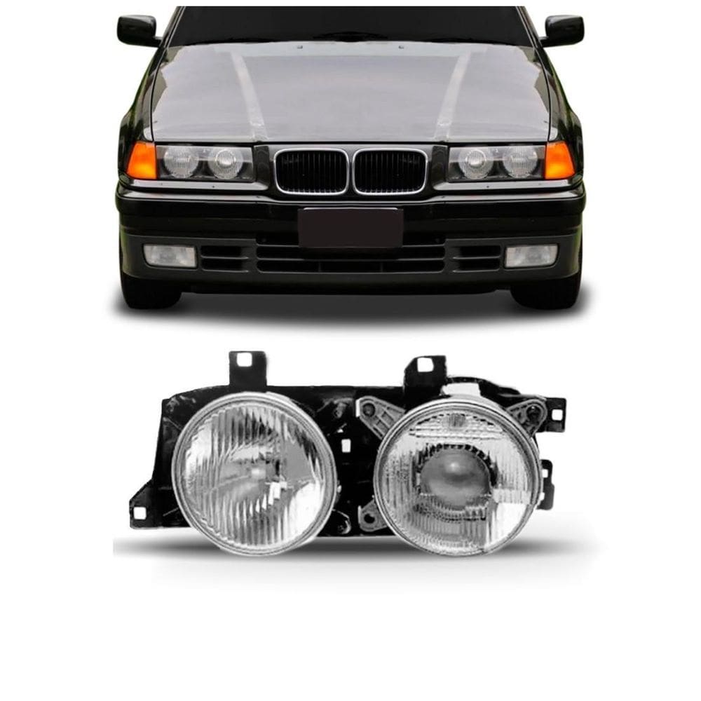 Farol bmw serie 5 1988 1989 1990 1991 92 1993 1994