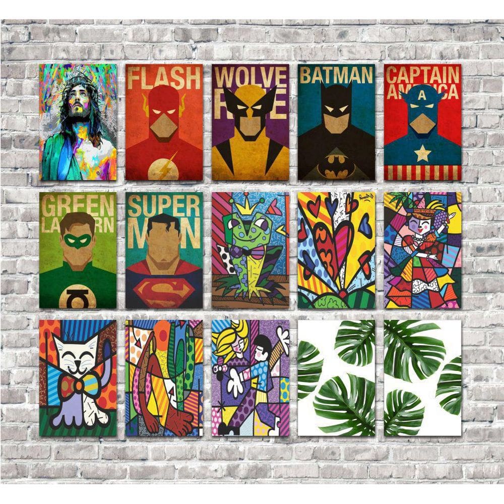 Kit 15 placas 20x30 decorativas no mdf adesivada modelo 2
