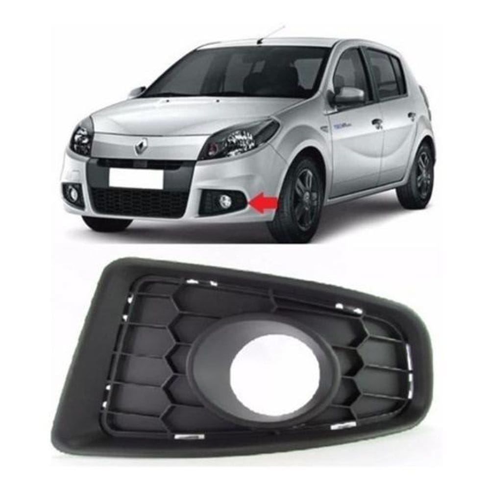 Par grade moldura milha sandero com furo